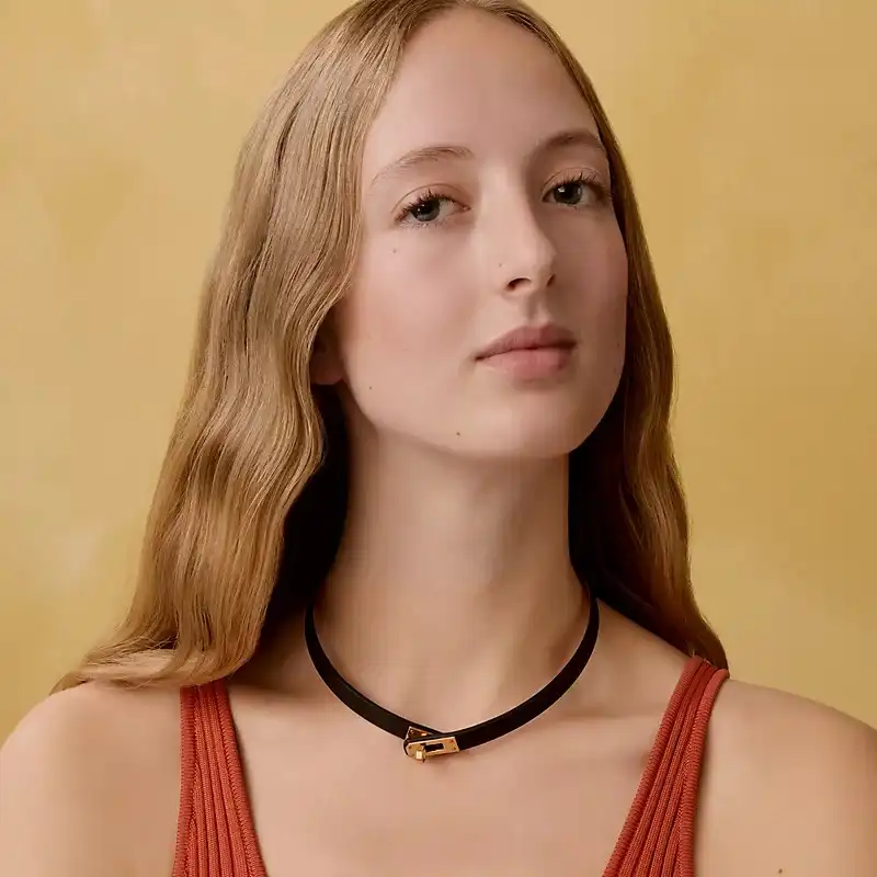 Hermes Mini Kelly Choker Black GHW - photo 4