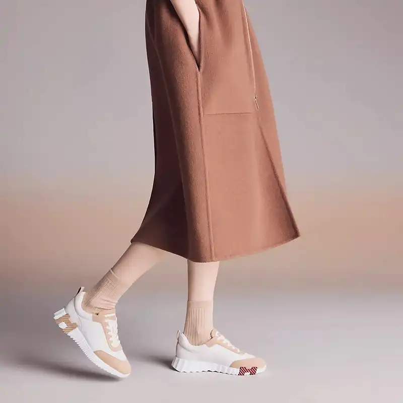 Hermes Bouncing Sneaker Blanc / Beige Camel - photo 7