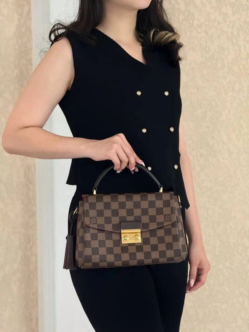 Preloved LV Croisette Damier Ebene - photo 3