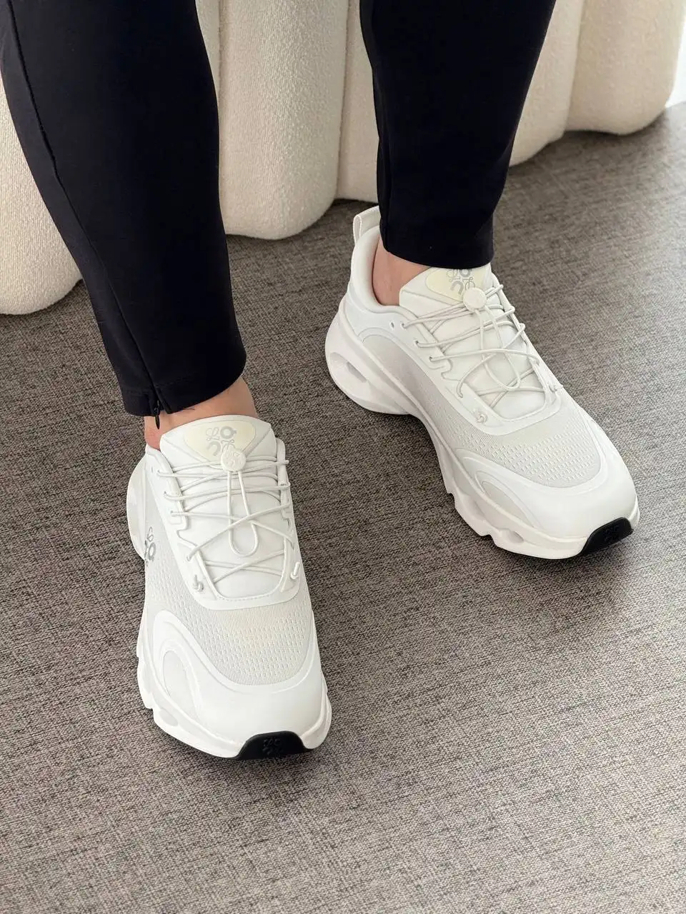 Loewe x On Cloudsolo Sneakers Men White / Light Grey - photo 4