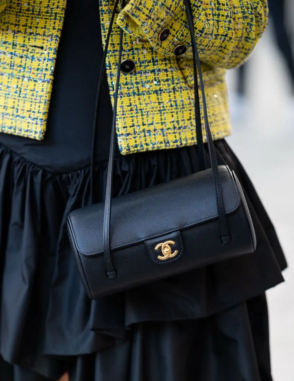 Chanel Perppy Bowling Grained Leather Black GHW - photo 5