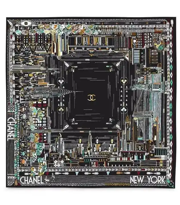 CHANEL Silk Scarf New York | Snowceline Luxuries