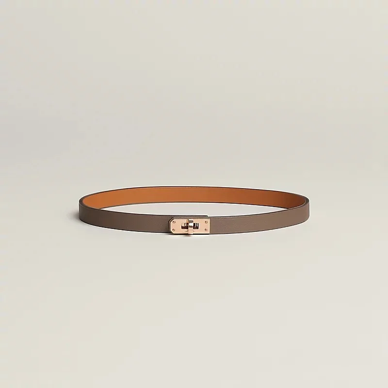 Hermes Mini Kelly Choker Etoupe RGHW - photo 3