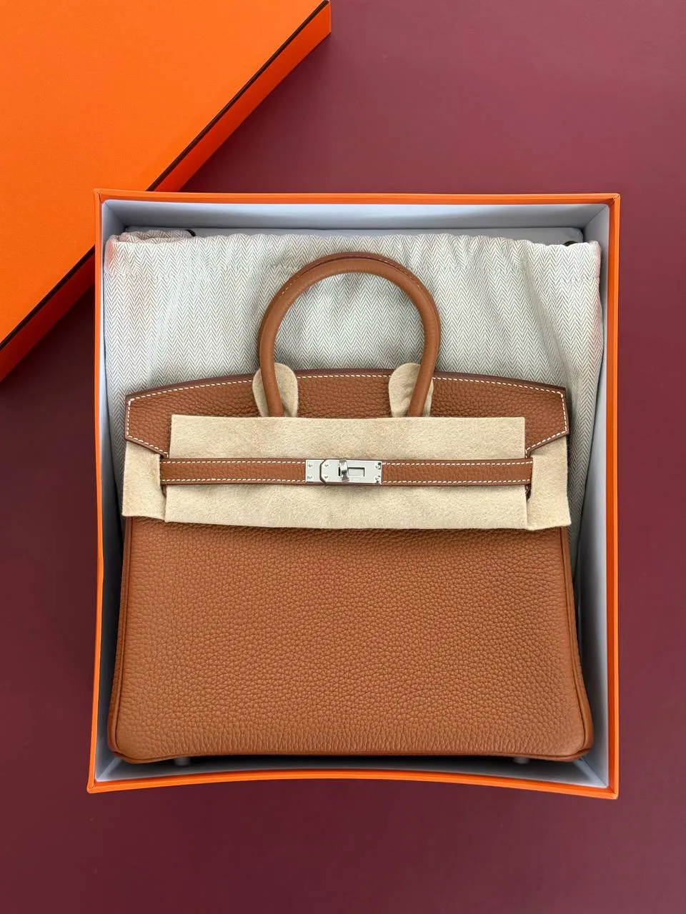 Hermes Hermes Birkin 25 / B25 Togo Gold PHW