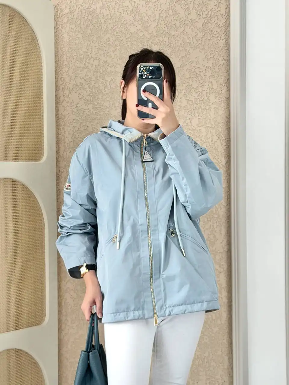 Moncler Moncler Cassiopea Hoodie Jacket Ice Blue