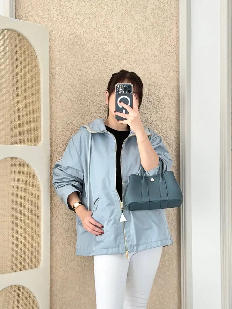 Moncler Cassiopea Hoodie Jacket Ice Blue - photo 3