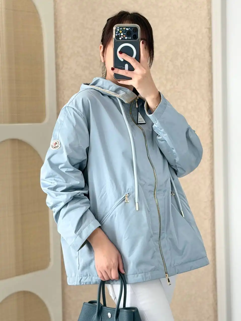 Moncler Cassiopea Hoodie Jacket Ice Blue - photo 4