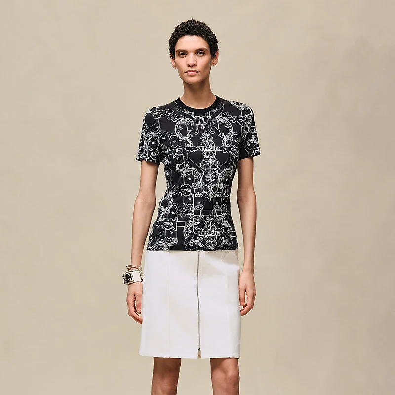 Hermes Hermes Ferronnerie Remix Micro Tshirt Noir Black