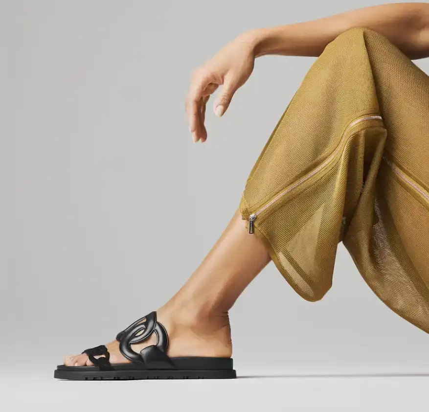 Hermes Extra Sandal Half Suede Black - photo 5