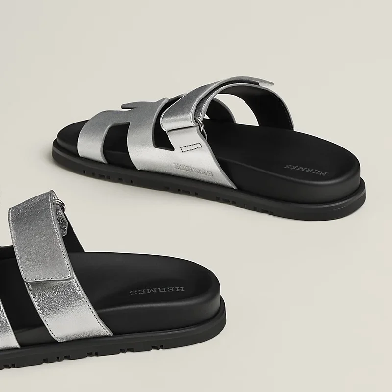 Hermes Chypre Sandal Gris Argente - photo 4