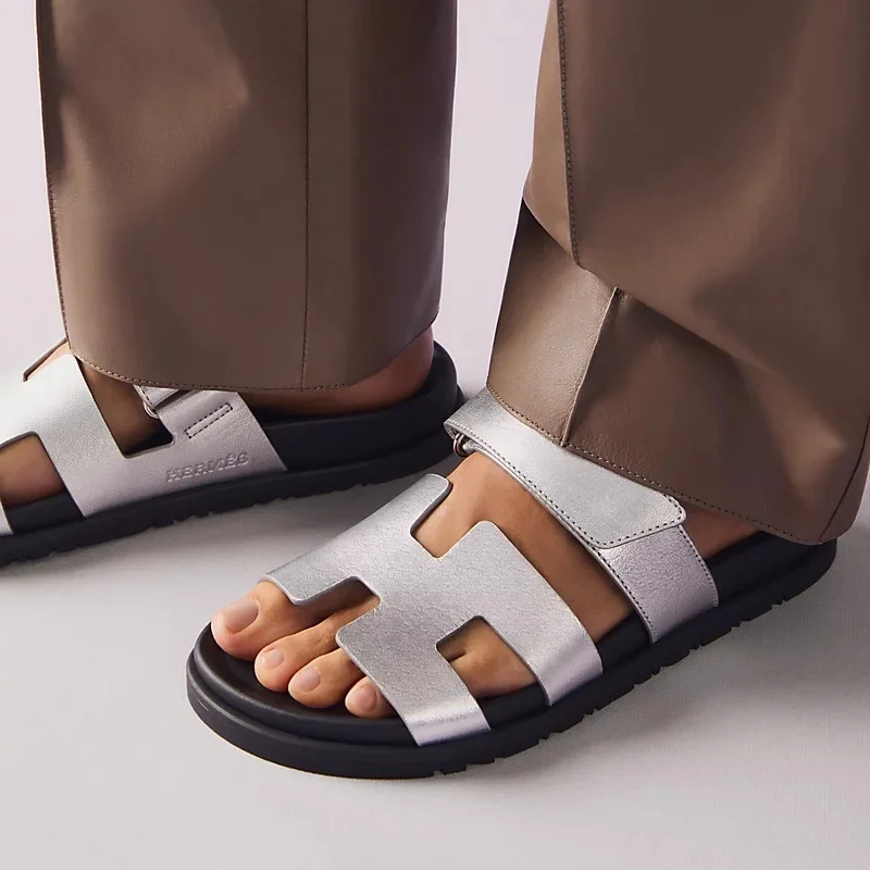 Hermes Chypre Sandal Gris Argente - photo 6