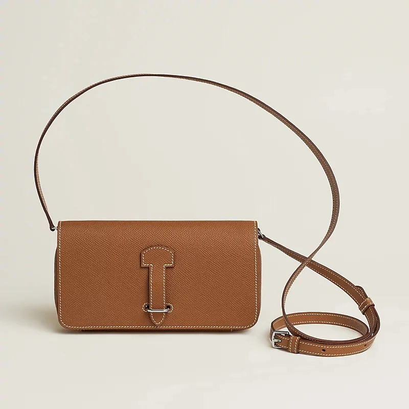 Hermes 1957 To Go Wallet Epsom Gold PHW - photo 3