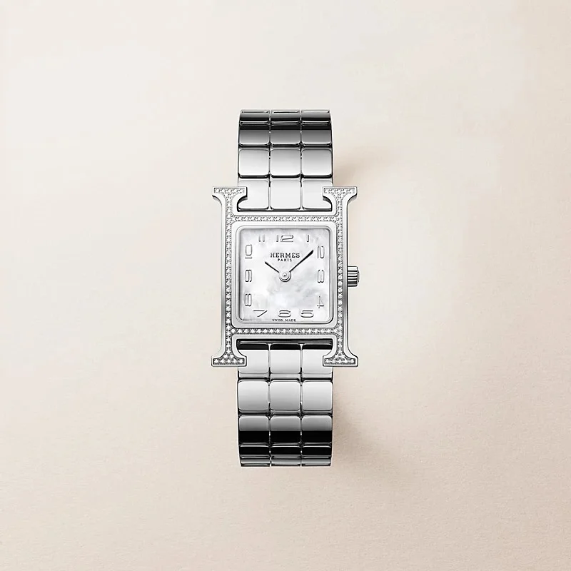 Hermes H Hour 25mm Bezel Diamond MOP PM - photo 3