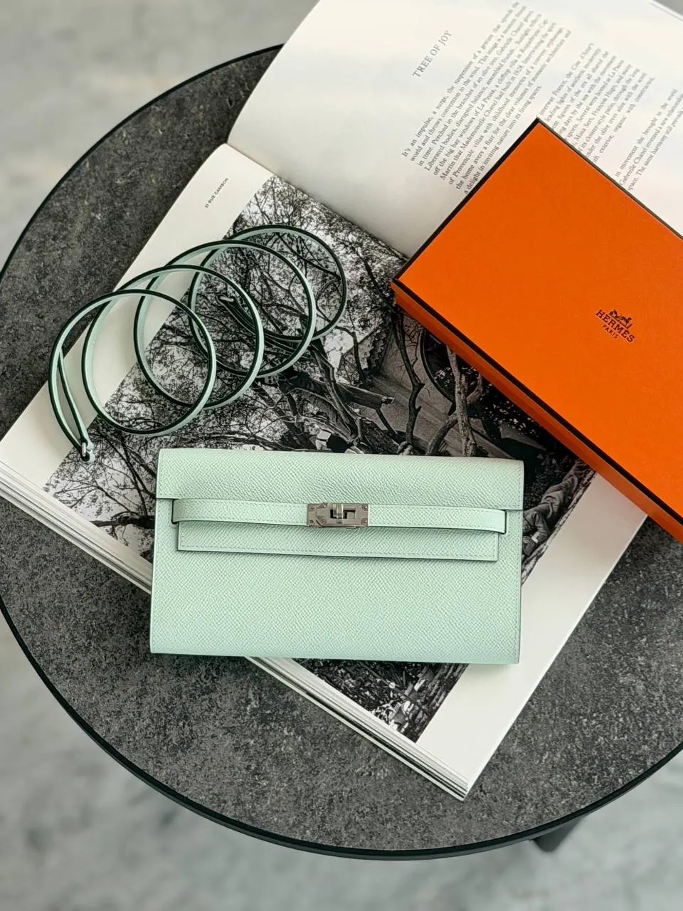 Hermes Hermes Kelly To Go Wallet Vert Peppermint PHW