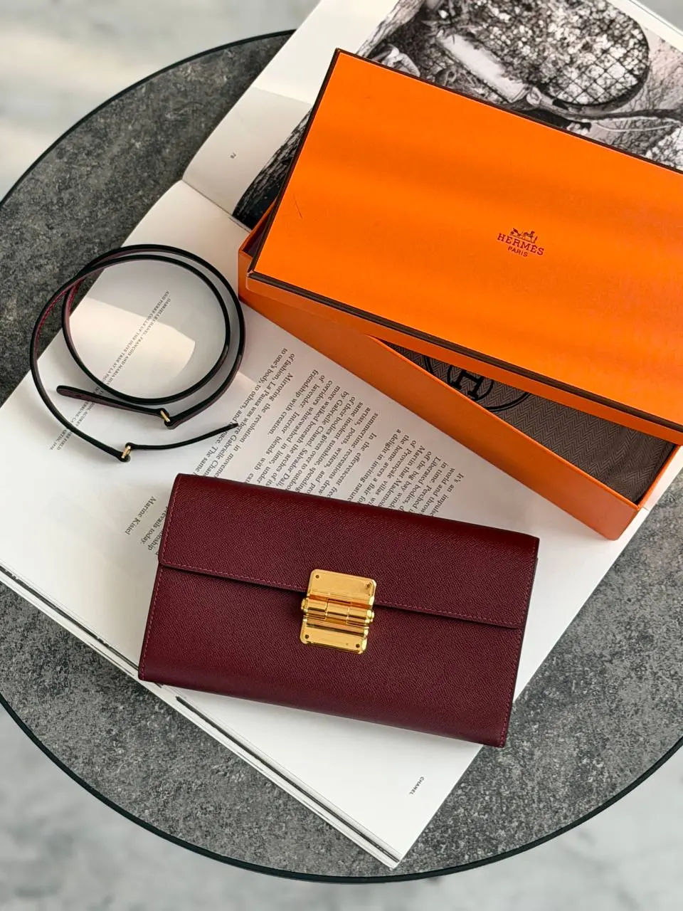 Hermes Hermes Charniere To Go Epsom Rough H GHW