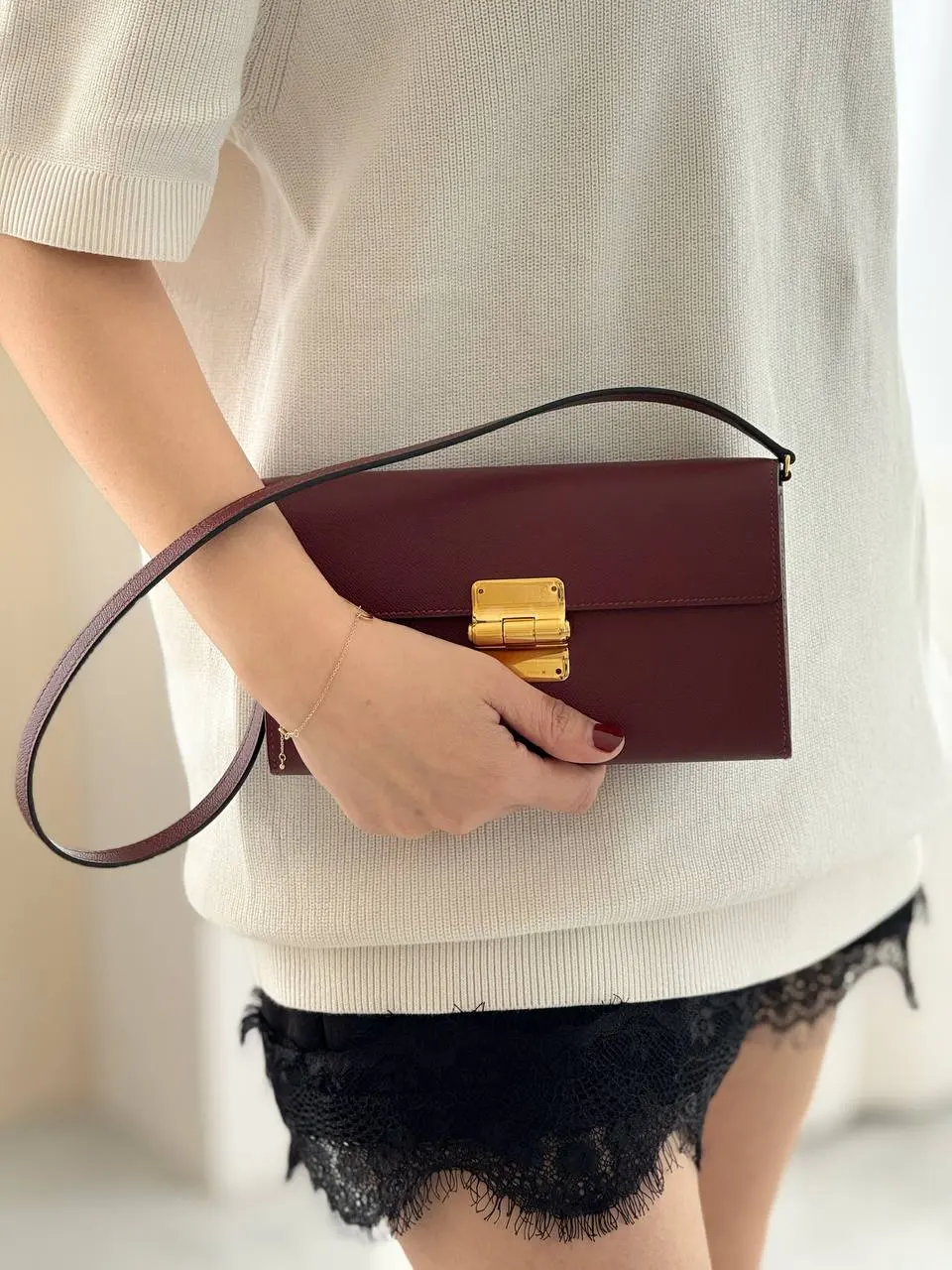 Hermes Hermes Charniere To Go Epsom Rough H GHW