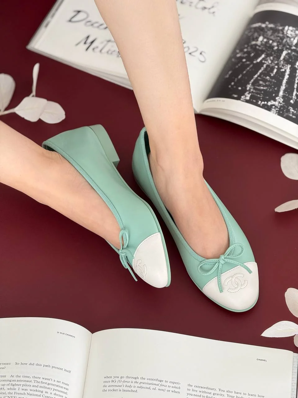 Chanel Ballerine Leather Tosca White - photo 6