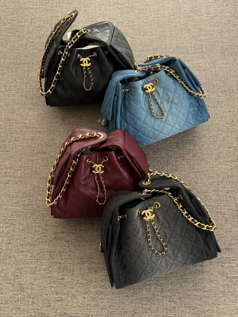 Chanel 25 / C25 Small Denim Blue GHW - photo 10