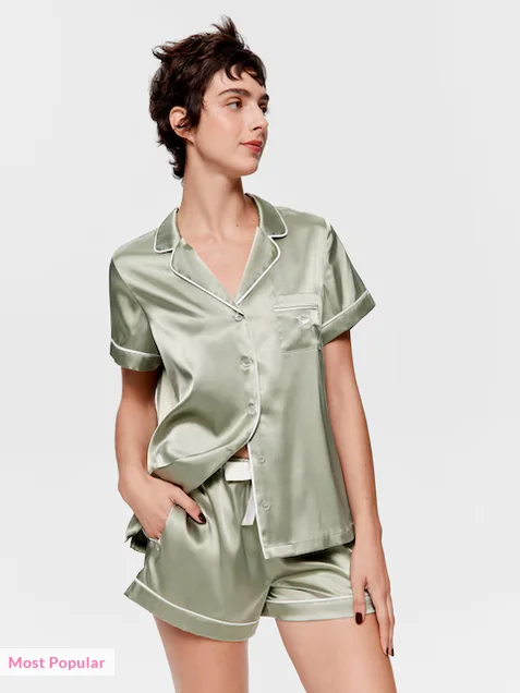 Peter Alexander Sage Chic Satin Shortie Pj Set - photo 5