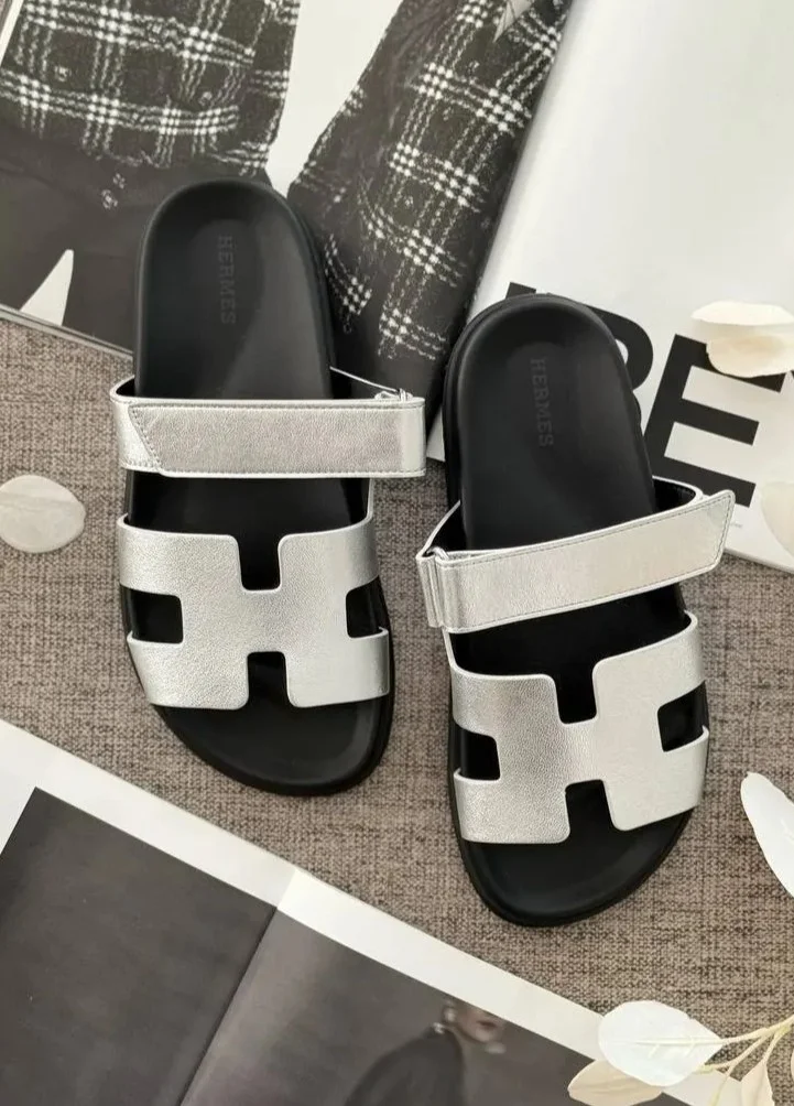 Hermes Hermes Chypre Sandal Gris Argente