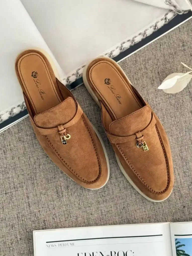 Loro Piana Babouche Walk Mules Colour Vicuna GHW - photo 1