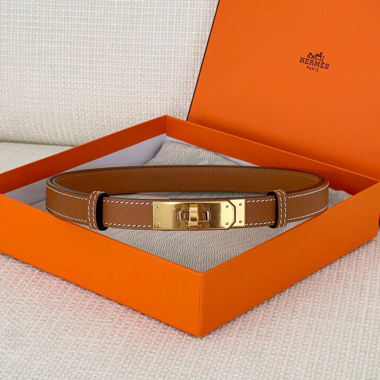 Hermes Kelly Belt Gold - GHW