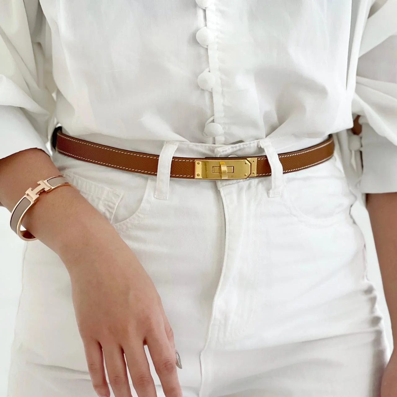 Hermes Kelly Belt Gold - photo 2