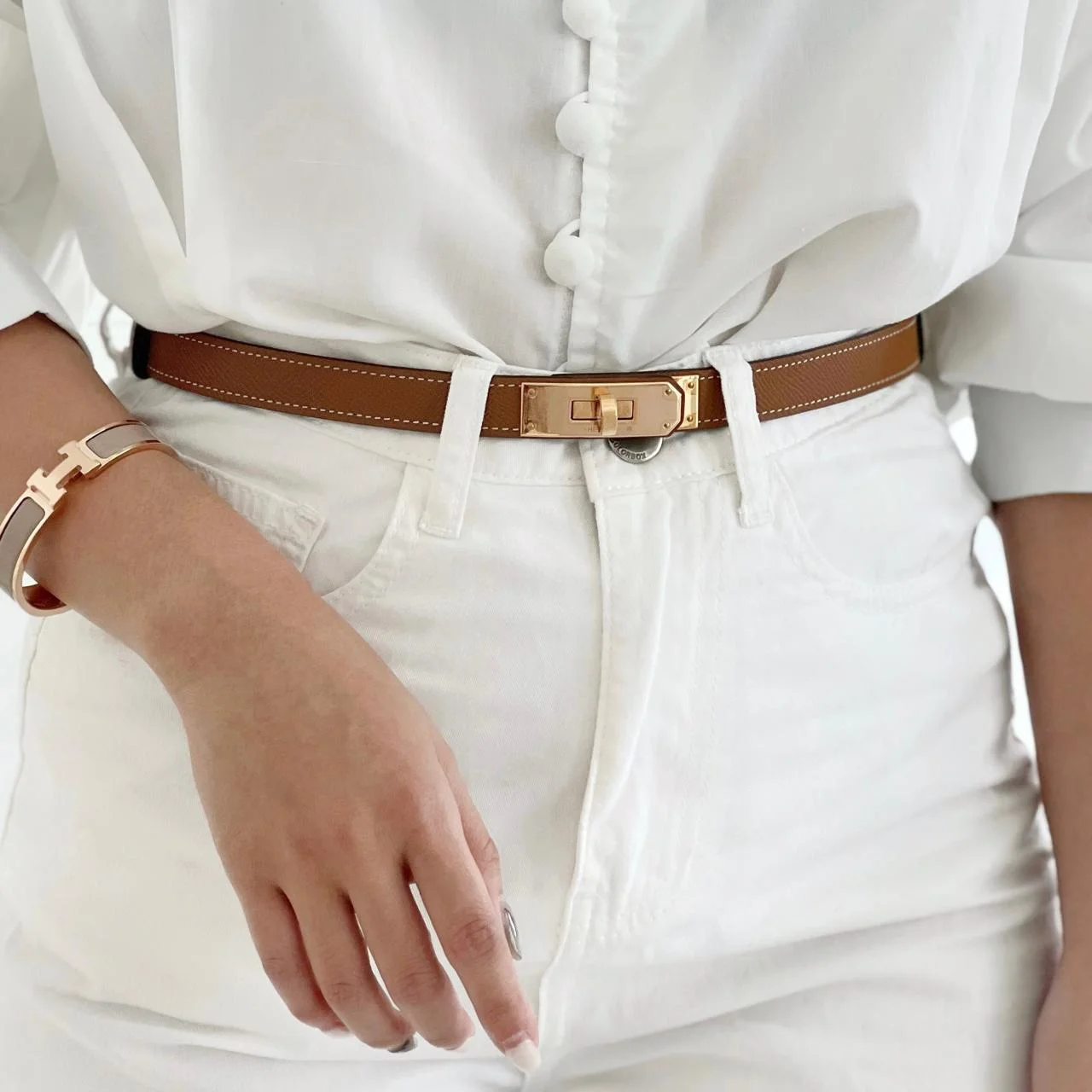 Hermes Hermes Kelly Belt Gold