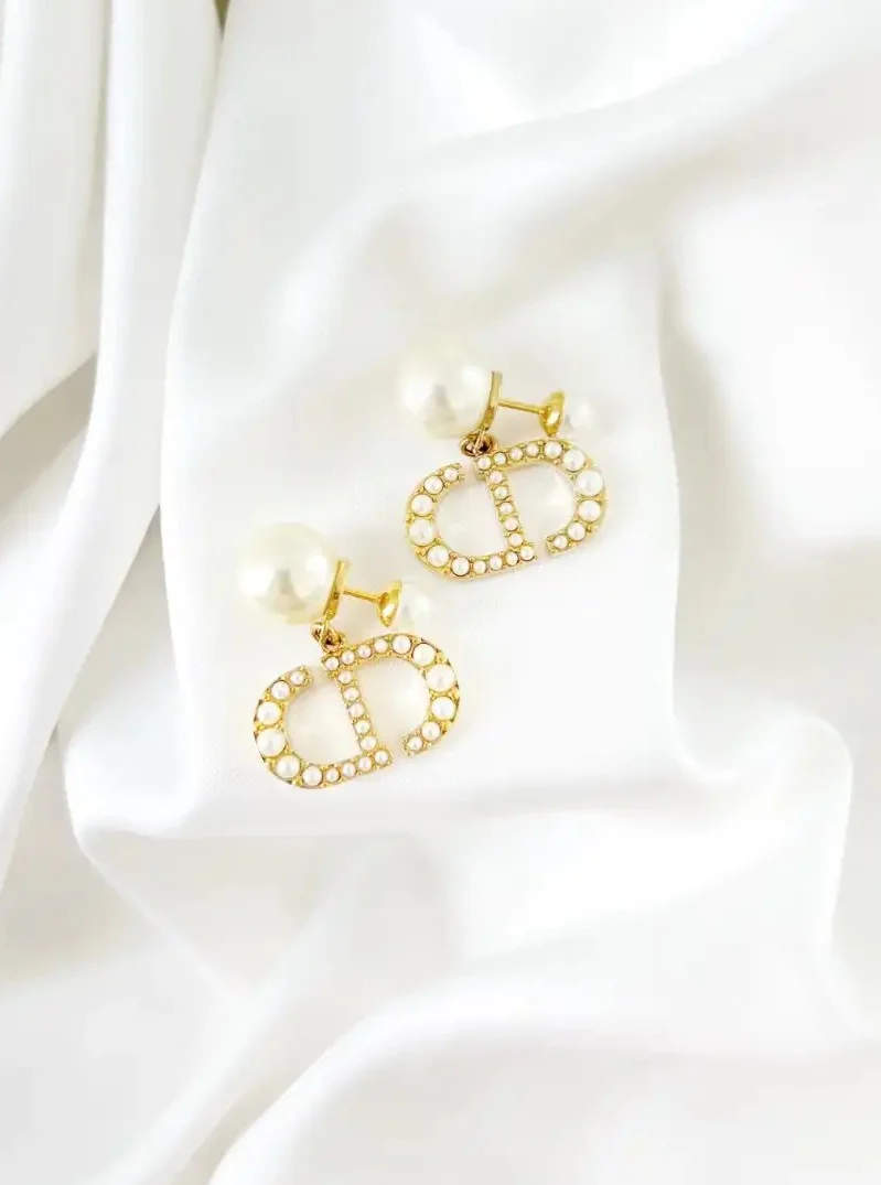 DIOR Dior Tribales Earrings CD Full Pearls