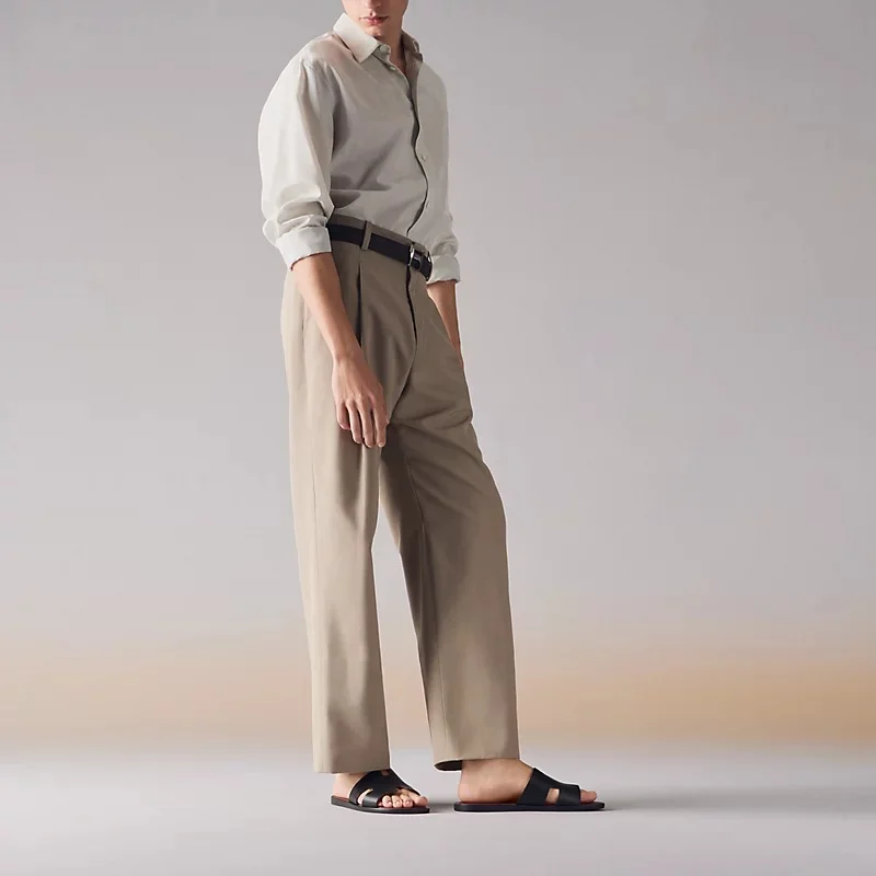 Hermes Izmir Sandal Noir / Rouge H - photo 5