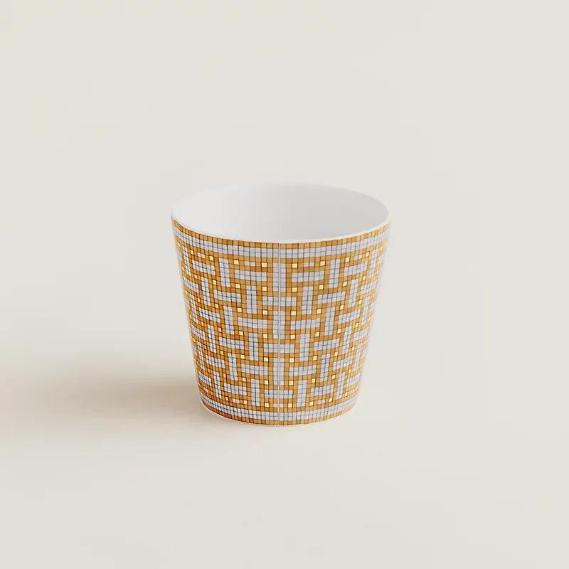 Hermes Mosaique au 24 Gold Tumbler / Cup - photo 3