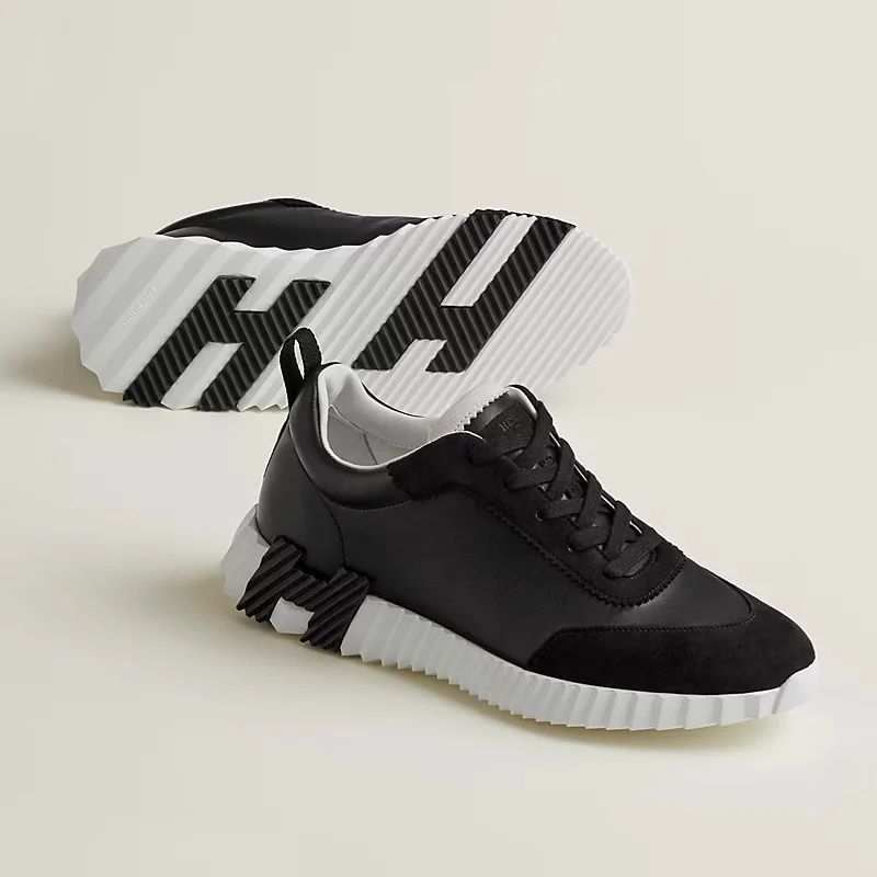 Hermes Bouncing Sneaker All Black Leather - photo 4