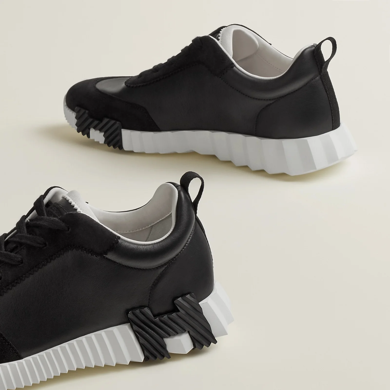 Hermes Bouncing Sneaker All Black Leather - photo 6