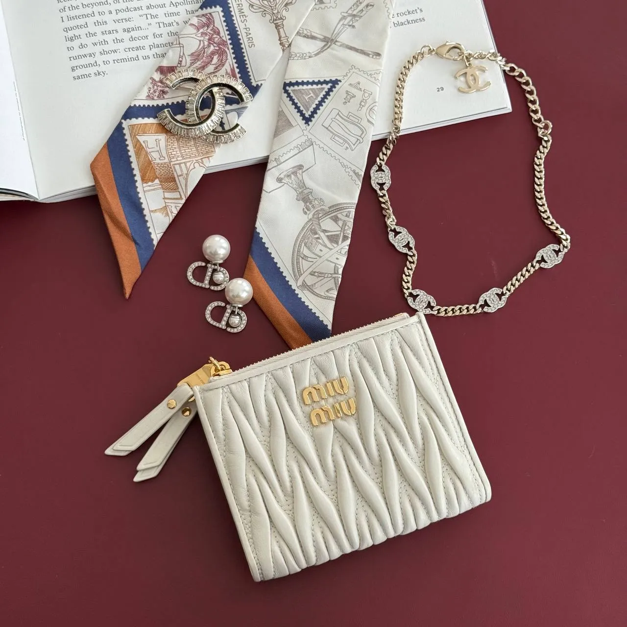 Chanel Crystal Necklace Chain CC Choker Gold Silver - photo 4