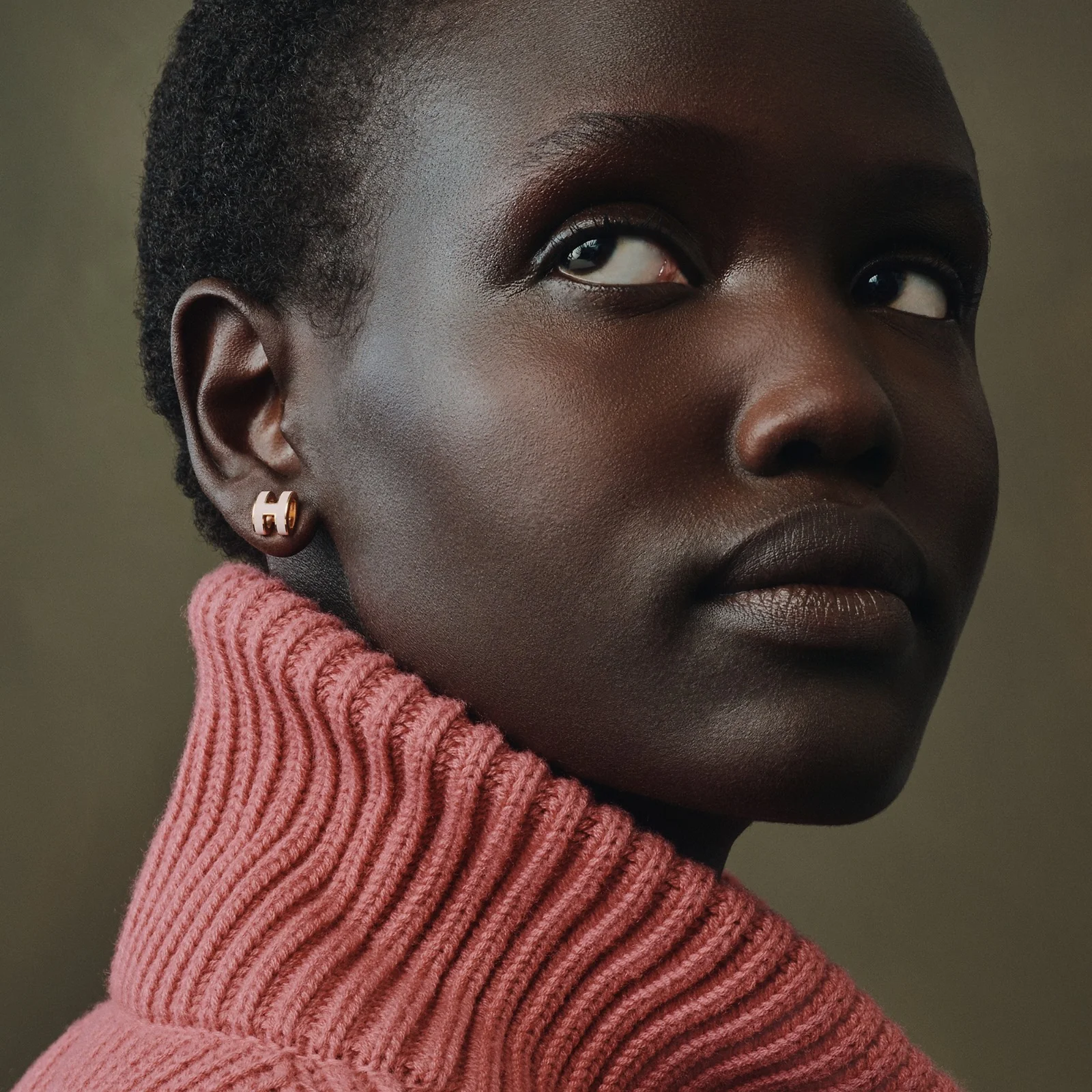 Hermes Mini Pop H Earrings Rose Dragee RGHW - photo 4