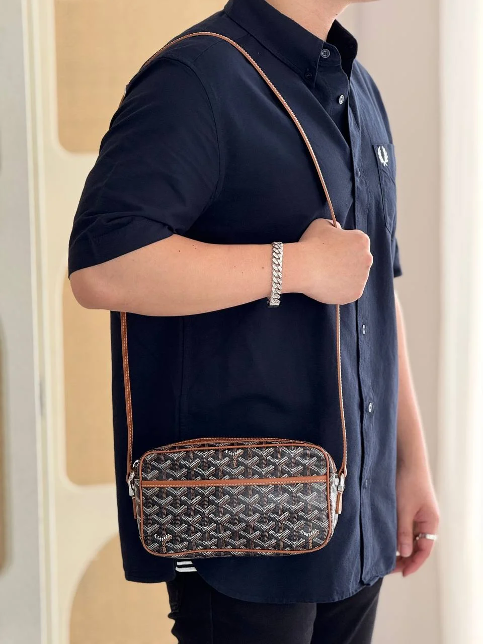 Goyard Cap Vert PM Bag Black Tan - photo 6