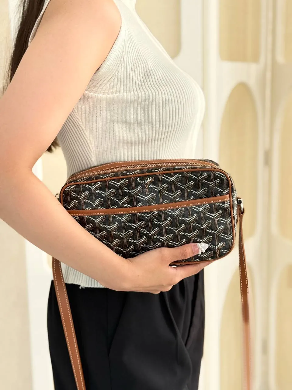 Goyard Cap Vert PM Bag Black Tan - photo 5