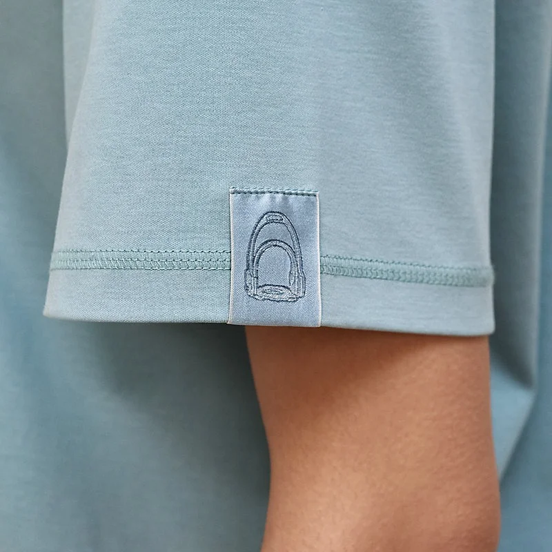 Hermes Maxi Printed Tshirt Bleu Adriatique - photo 5
