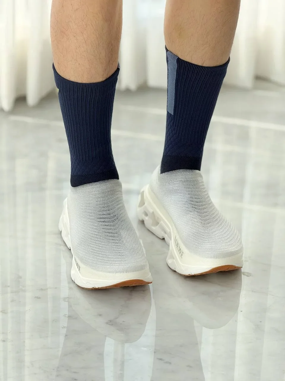 Loewe X On LightSpray Cloudmonster sneaker White / Silver For Men - photo 9