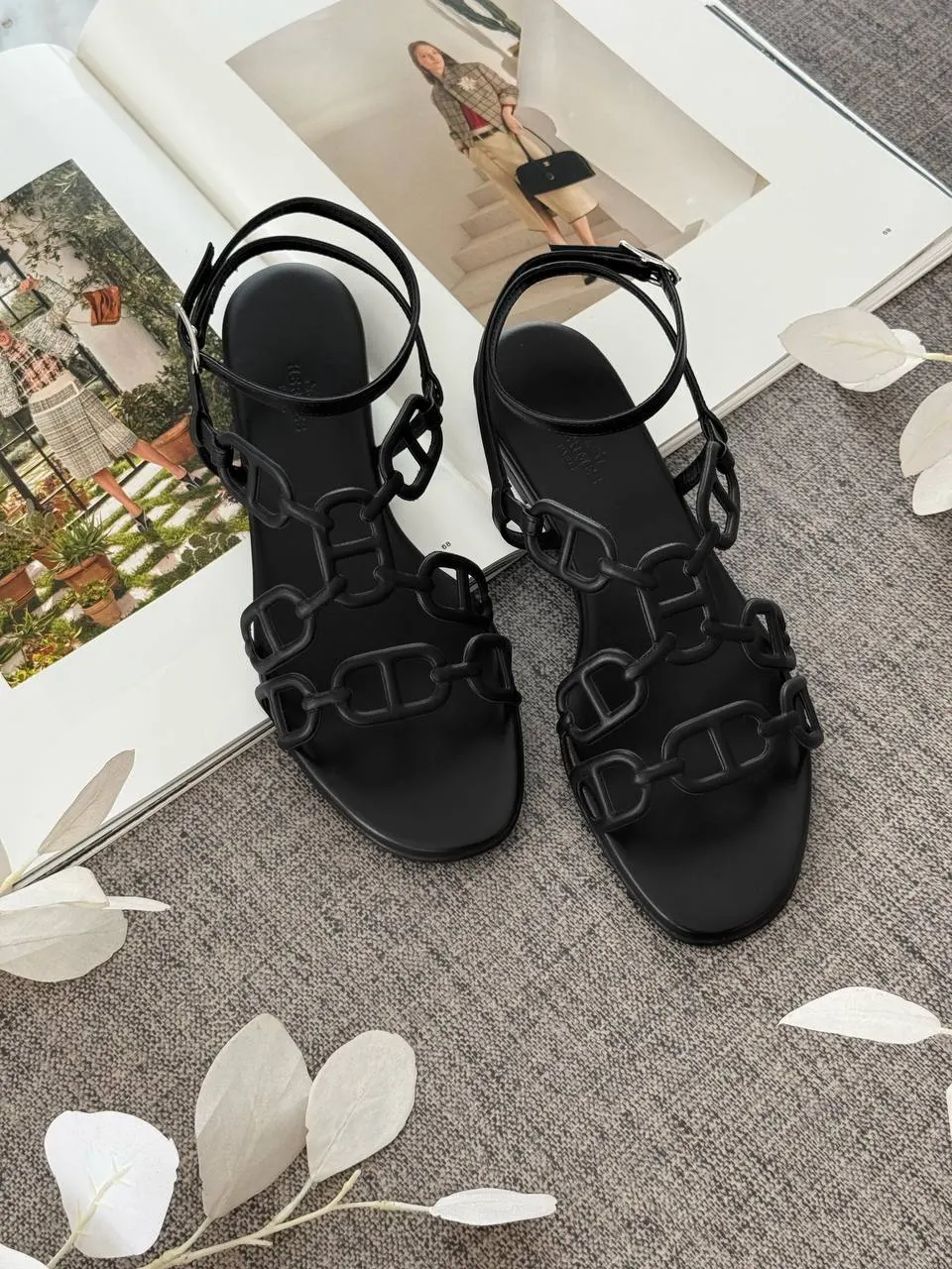 Hermes Hermes Naos Sandals Black