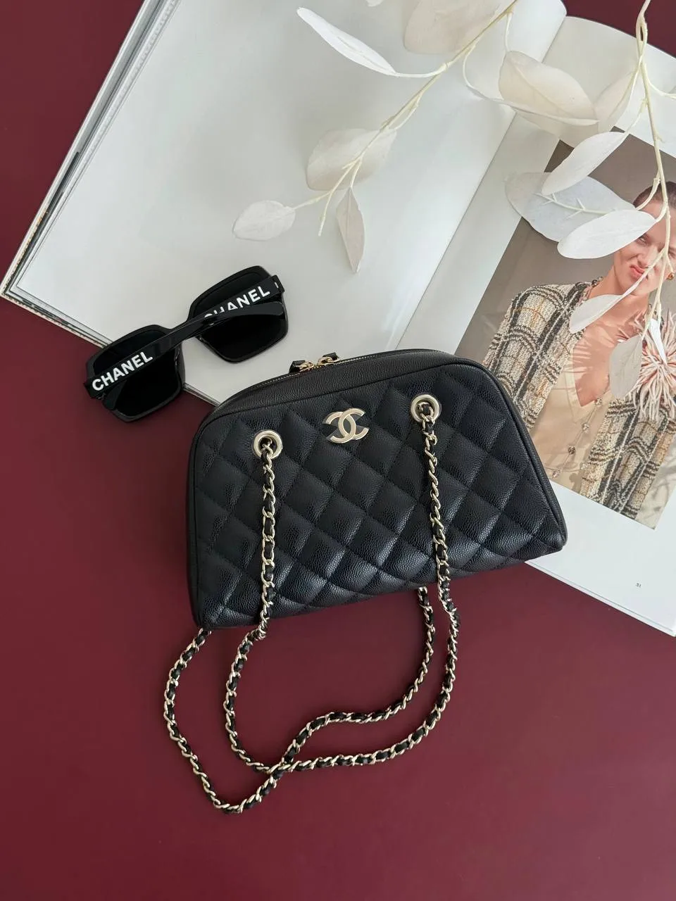 CHANEL Chanel Bowling Small Black GHW