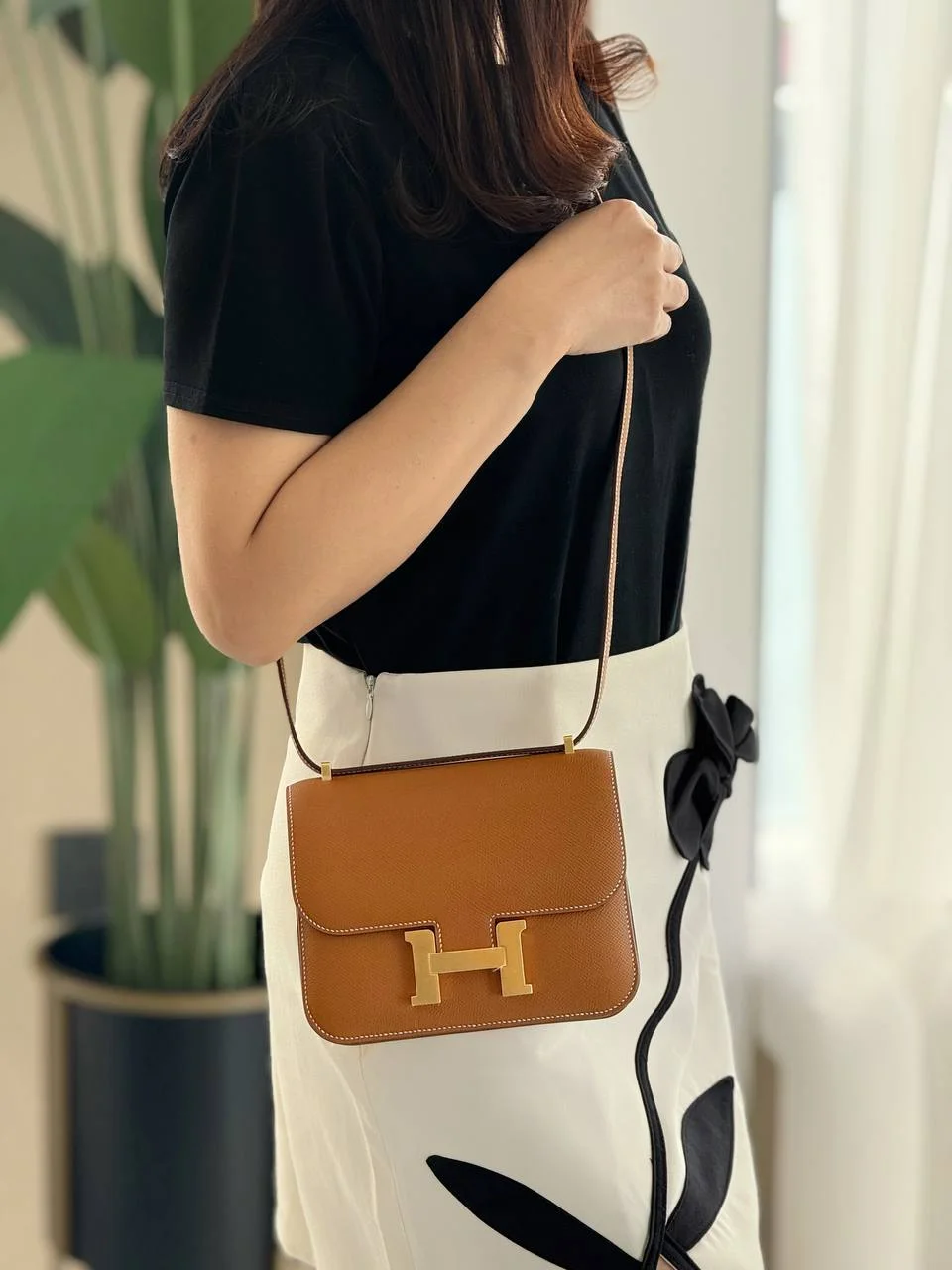 Hermes Constance 18 / C18 Epsom Gold GHW With Mirror - photo 3