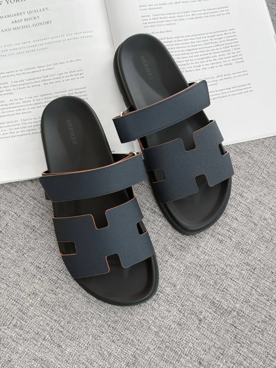 Hermes Chypre Sandal Marine / Gold - photo 1