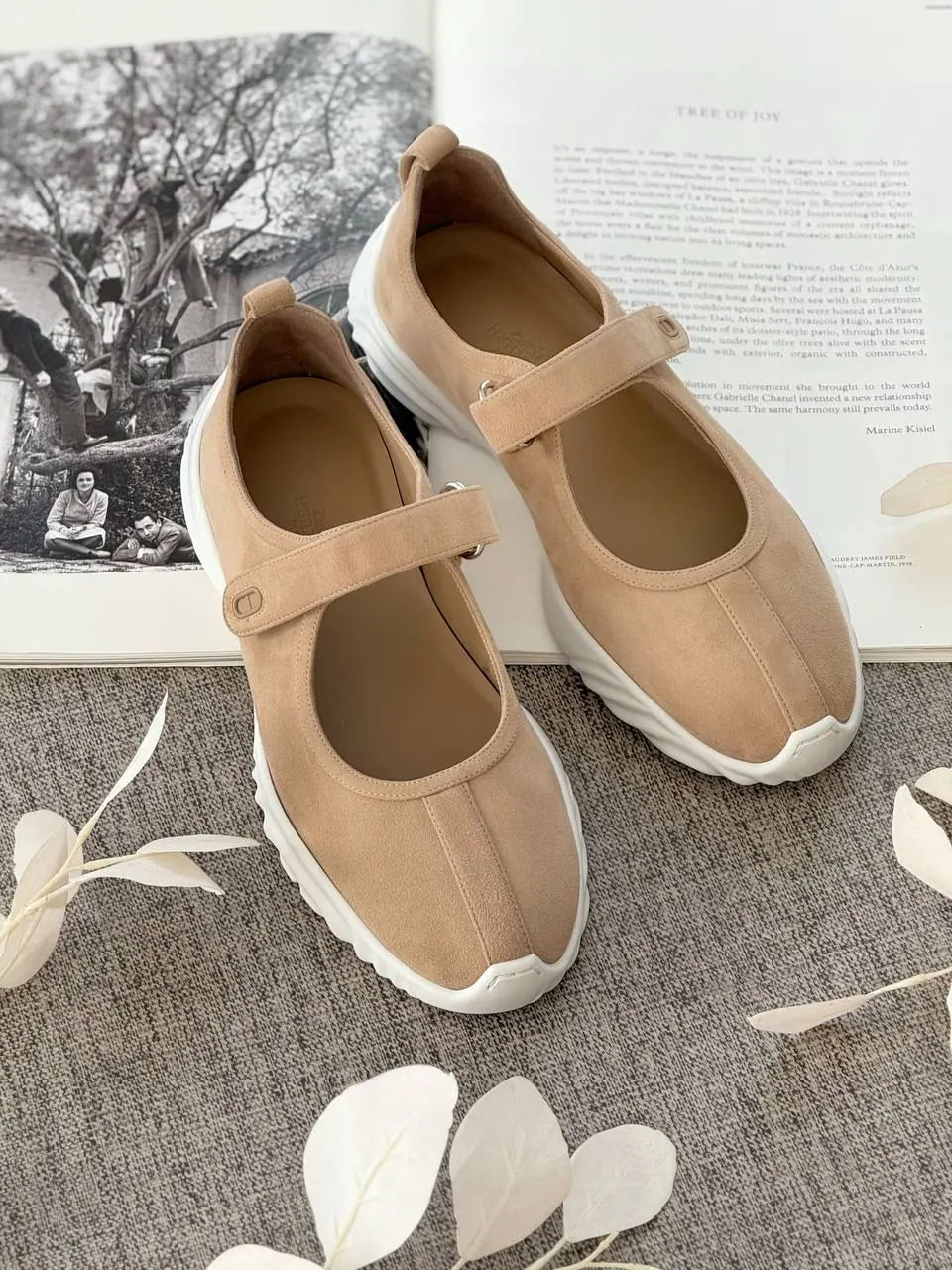 Hermes Hermes Neptune Ballet Flat Kraft