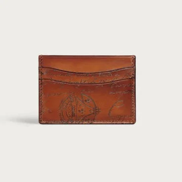 Berluti Berluti Bambou Card Holder Arancio Vermiglio