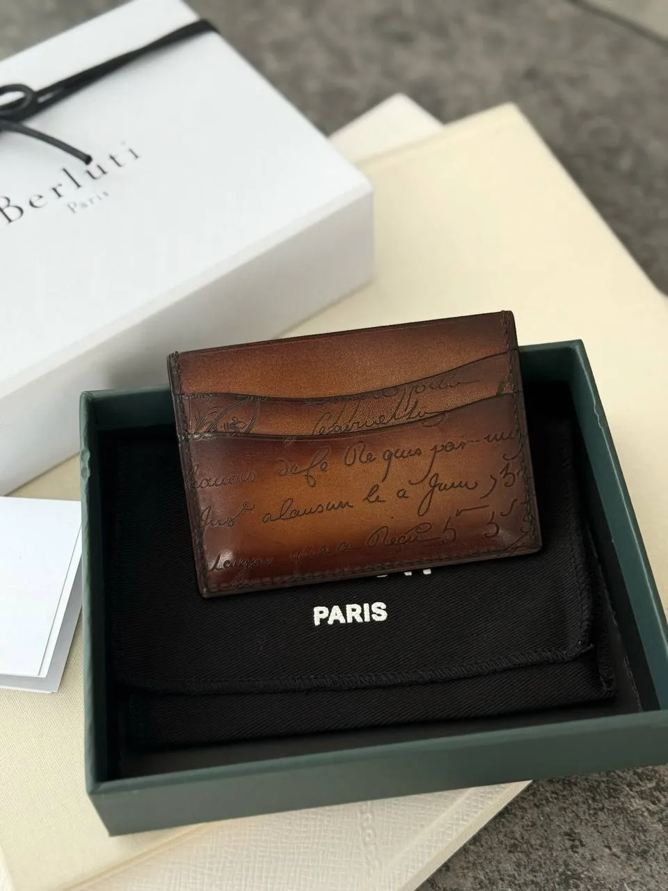 Berluti Berluti Bambou Card Holder Cacao Intenso