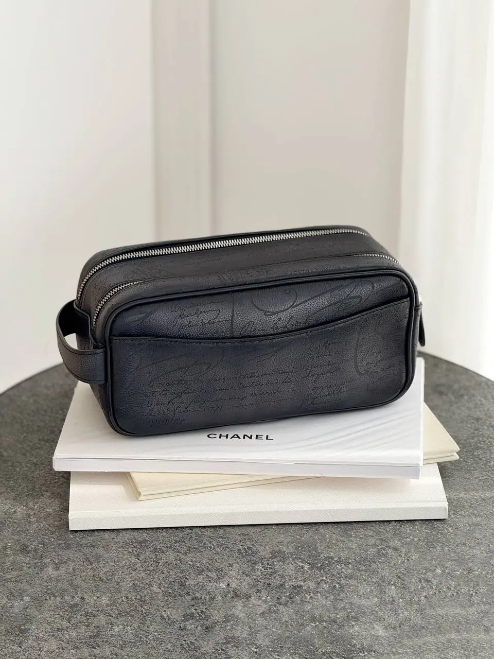 Berluti Berluti Formula 1003 Zipped Pouch Nero Grigio