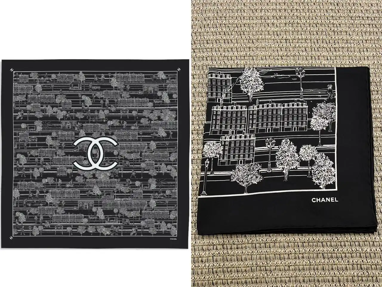 CHANEL Chanel Scarf City Black