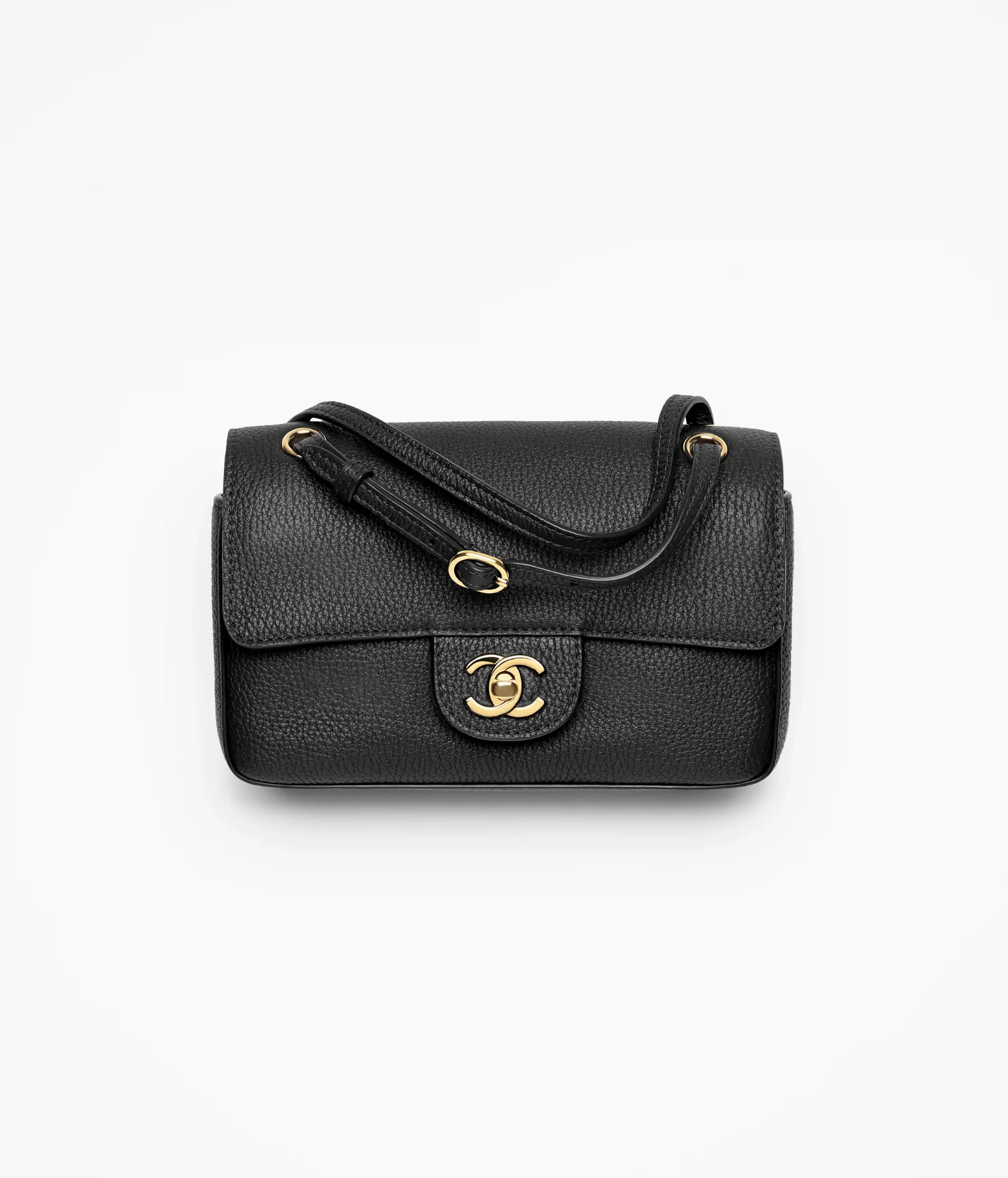 Chanel Mini Flap Grained Black GHW - photo 6