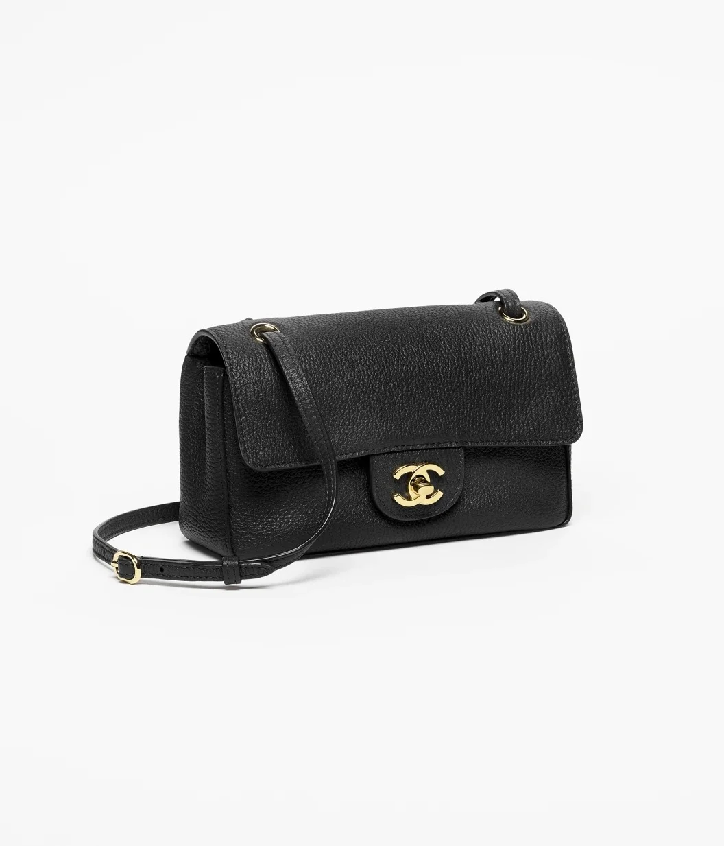 Chanel Mini Flap Grained Black GHW - photo 7